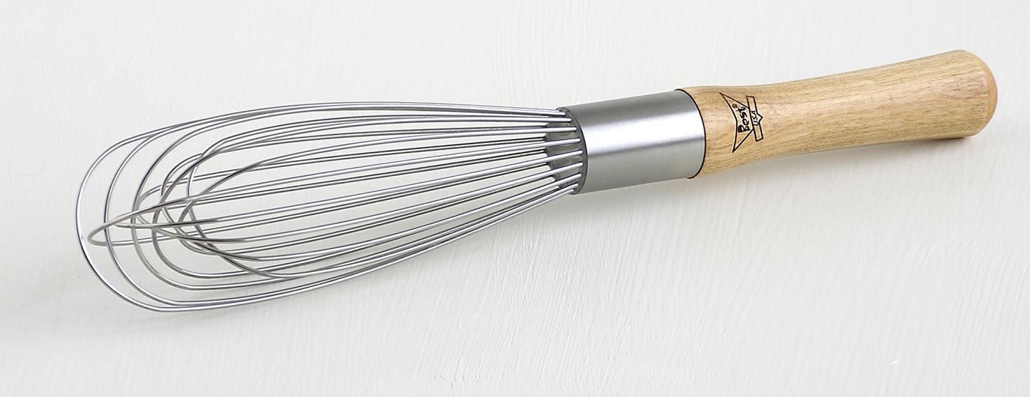 whisk wood handle best 10" USA